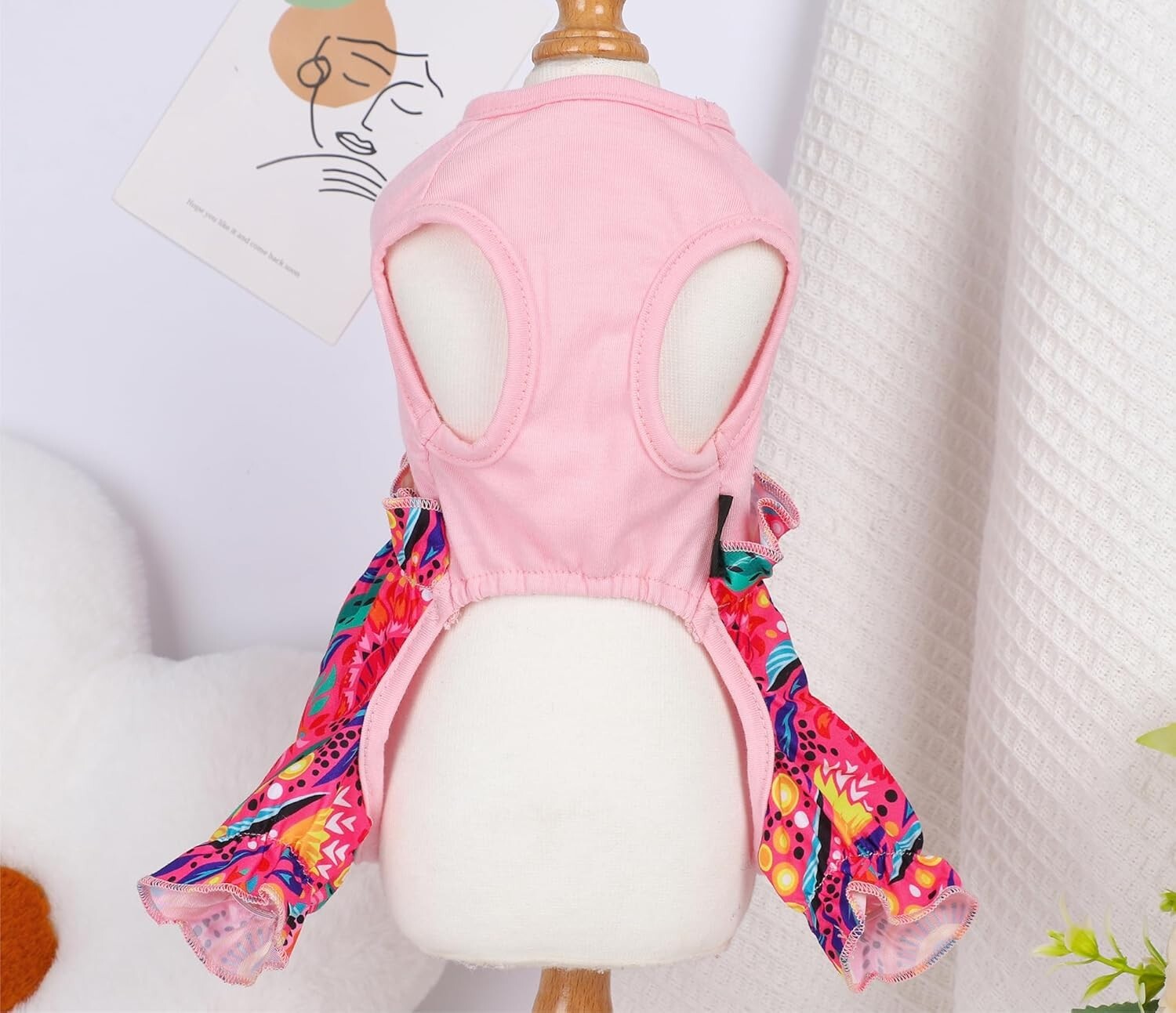 Dog Pajamas Jumpsuit COTTON Blend Pet Clothes Cute Pet (X-Large, Floral)