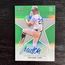 Thatcher Hurd LSU Tigers 2020 Leaf Perfect Game Shimmer 1/1 auto Autograph