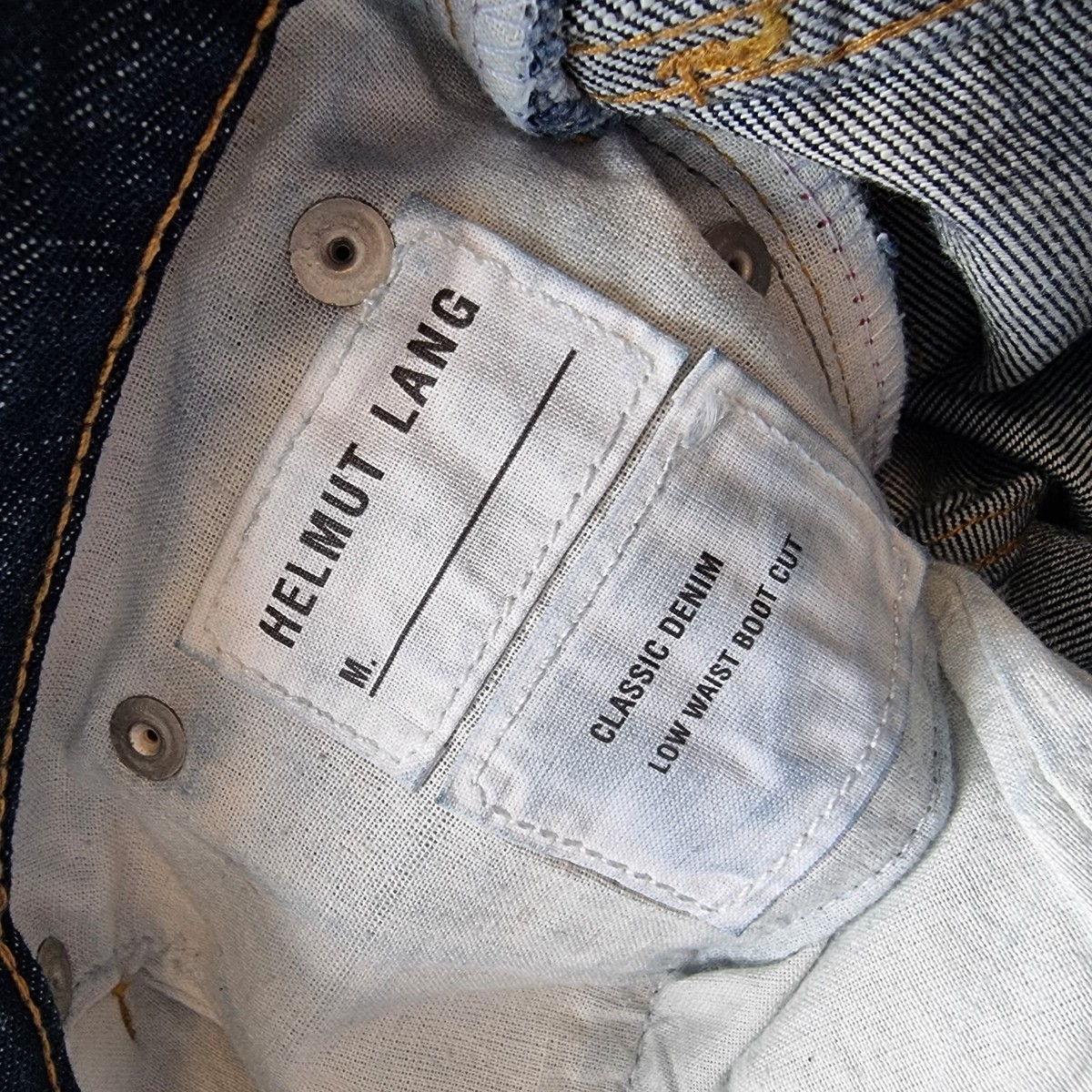 New Archival Vintage HELMUT LANG Classic Denim 100% Cotton New Archival Vintage HELMUT LANG Classic Denim 100% Cotton