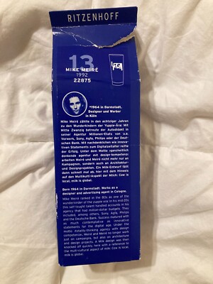 1992 RITZENHOFF MIKE MEIRE MILCH 1992 Milk Glass #13 with box (opened) vintage