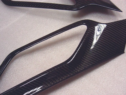 Carbon Fiber Side Scuttle Markers Lamps Panels for MINI COOPER Countryman R60 S - Picture 2 of 3
