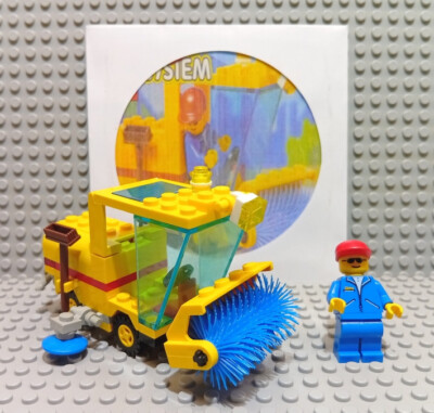 LEGO  6649 STREET SWEEPER BA FIGUR KIPPLASTER BAUSTELLE TOWN SET 2