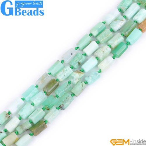 Natural Assorted Gemstone Faceted Tube Column Beads for Jewelry Making 8x12mm - Picture 170 of 192