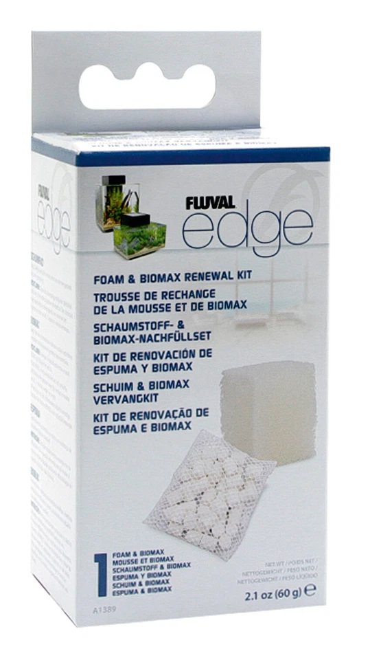 Fluval Edge Schaumstoff und Biomax Ersatz Set für Fluval Edge