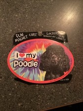 Dog Magnet, I   my Poodle." Fun Magnet, 4 in x 6 in