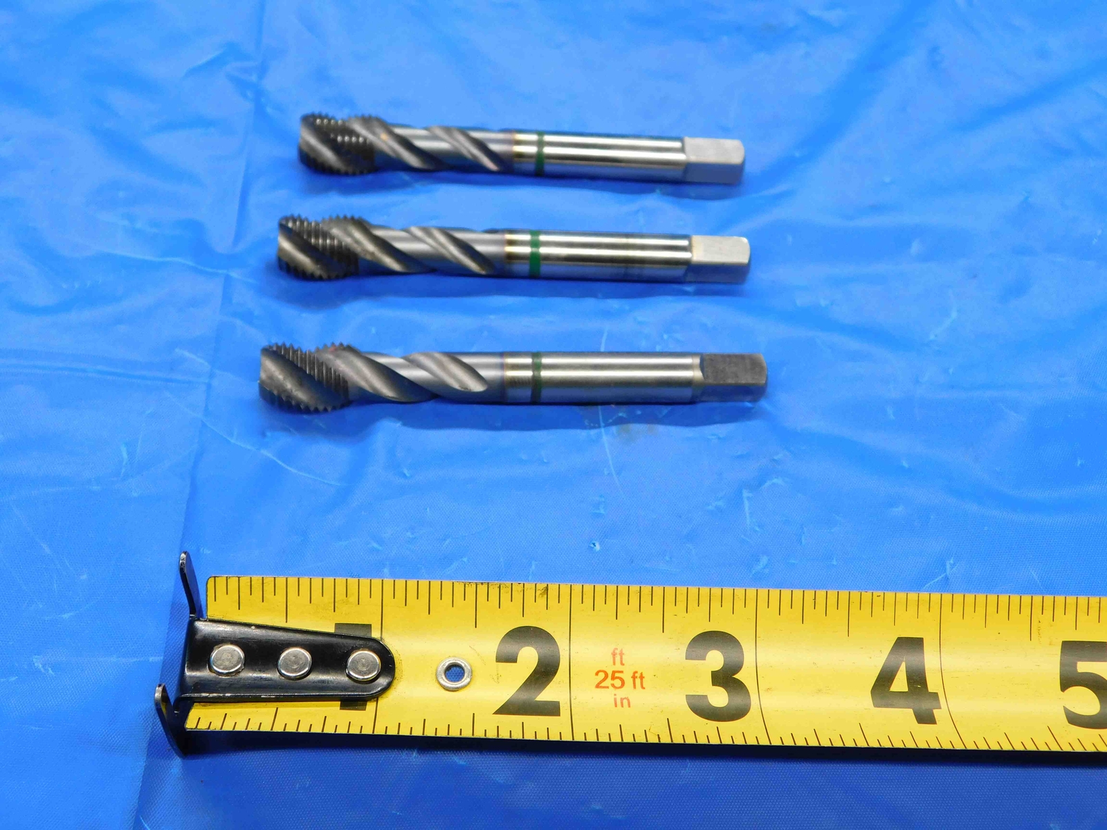 Rubinetti Per Maschiature 2 Rubinetti A Spirale Guhring 7/16-20 In Cobalto H5, 3 Flauti - Alta Precisione, Fatto In Germania Maschiatore Guhring - Foto 10