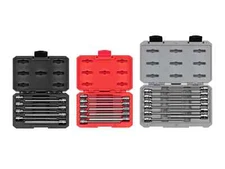 3/8 Inch Drive Long Hex Metric/SAE and Torx Bit Socket Set with Cases, 31-Piece