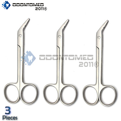 3 Roger Wire Cutting Scissors Surgical Dental Instruments