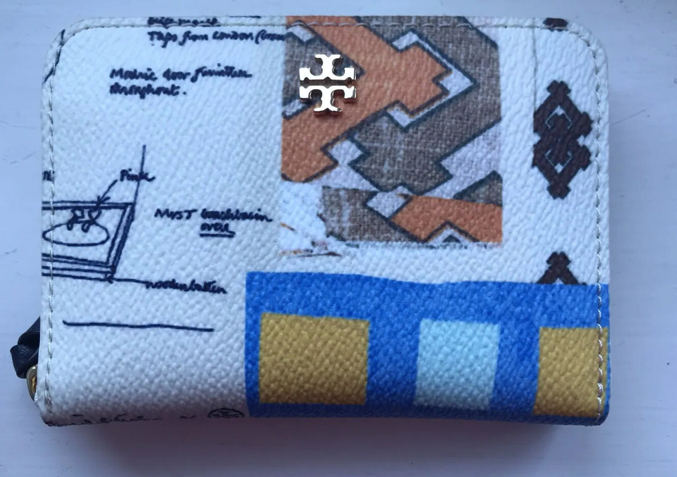 Tory Burch kerrington zip coin purse Very Rare In Scrapbook Brand New RRP £140