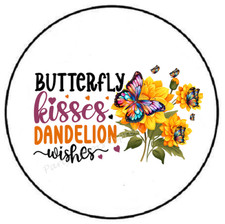 BUTTERFLY KISSES DANDELION WISHES ENVELOPE SEALS LABELS STICKERS PARTY FAVORS
