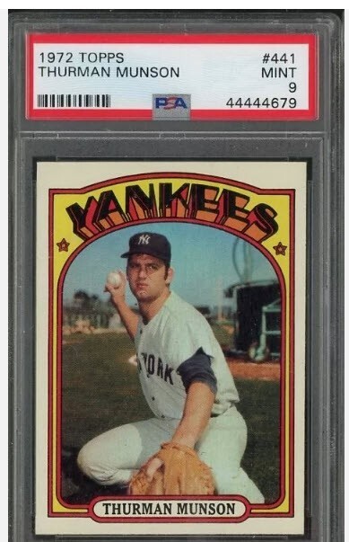1972 TOPPS Thurman Munson #441 PSA 9 MINT