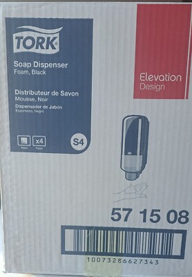Liquidation Box Of 4 Tork 571508 - Elevation Design Foam Soap Dispenser - Black!