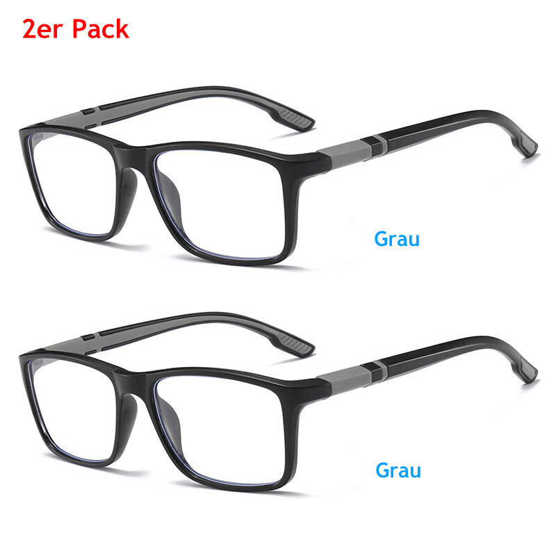 3er Pack Herren Lesebrille Blaulichtfilter Händler Leser Brille +1.0 Bis +3.0 EB