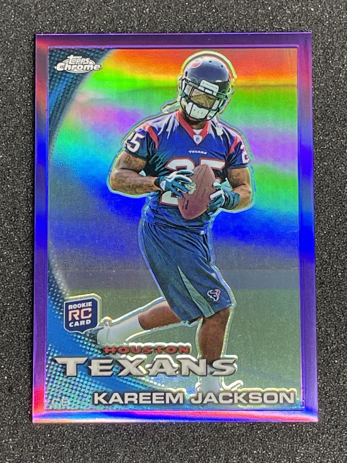 Kareem Jackson Topps Chrome #C48 Purple Refractor