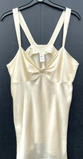 NWOT SULIS UK 14-16 100 Silk Ivory Babydoll Short Bridal Slip