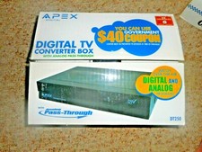 Apex Digital TV Converter Box /W Analog Pass Through DT250 Brand New