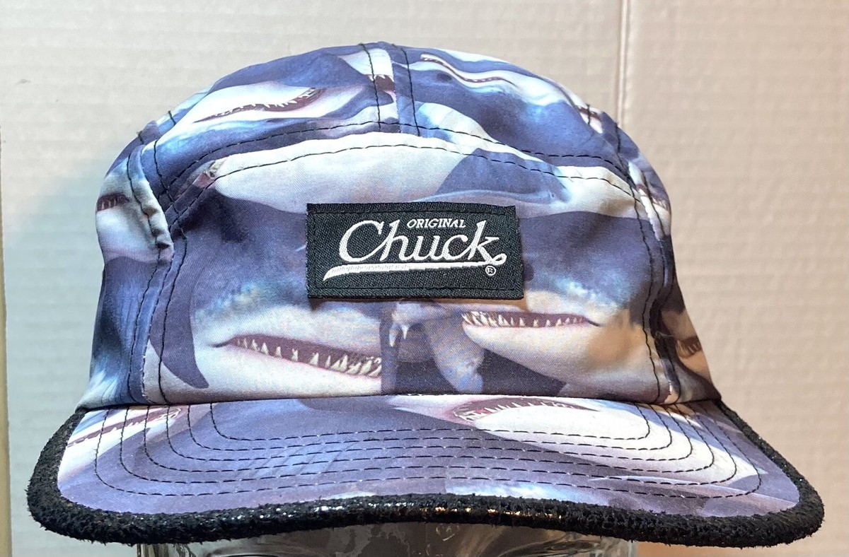 Original Chuck Hat Panel Cap Gray/Blue Strapback Adjustable Jaws