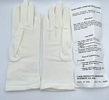 Vintage Ladies White Dress Gloves Cadie Corp OSFA USA Sure Grip Comfort NEW