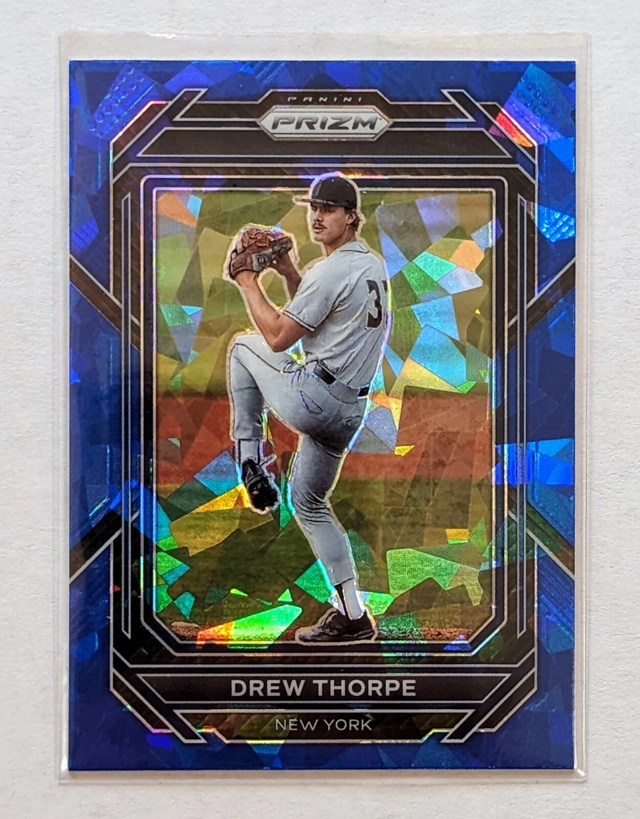 2023 Panini Prizm Drew Thorpe Blue Ice Prizm #138 Chicago White Sox