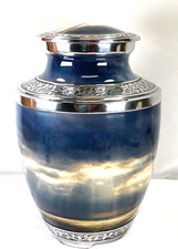 Sky with Clouds and Sunlight Design Decorative and Burial Cremation Urn