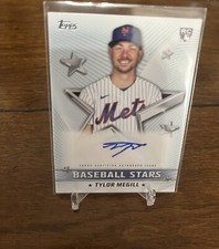 2022 Topps Series 1 Tylor Megill Baseball Stars Rookie Auto RC #BSA-TM Mets J555