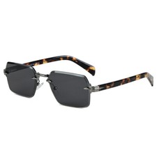 New Fashion Rimless Women's Sunglasses Outdoor Sunscreen Glasses