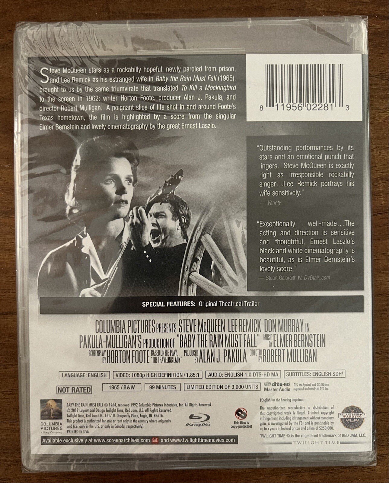 Baby The Rain Must Fall (Twilight Time , NEW Bluray Limited 3000) eBay