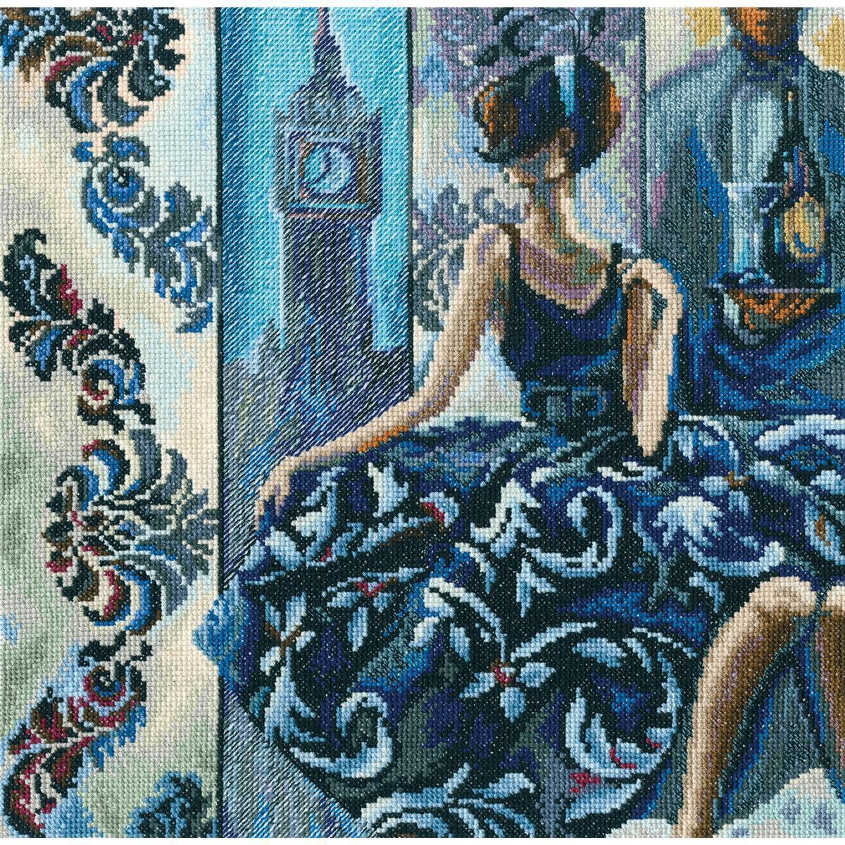RTO counted Cross Stitch Kit ""Time for reflection"" M235, 30x30 cm, DIY