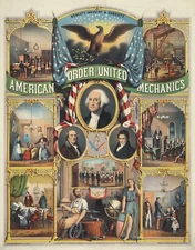 14314.Decoration Poster print.Home Room wall art design.American Mason Lodge