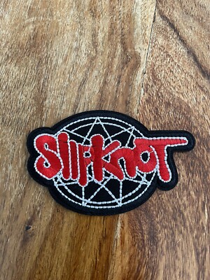 Slipknot Black Embroidered Patch Iron On / Sew On Heavy Metal Band Patch New  