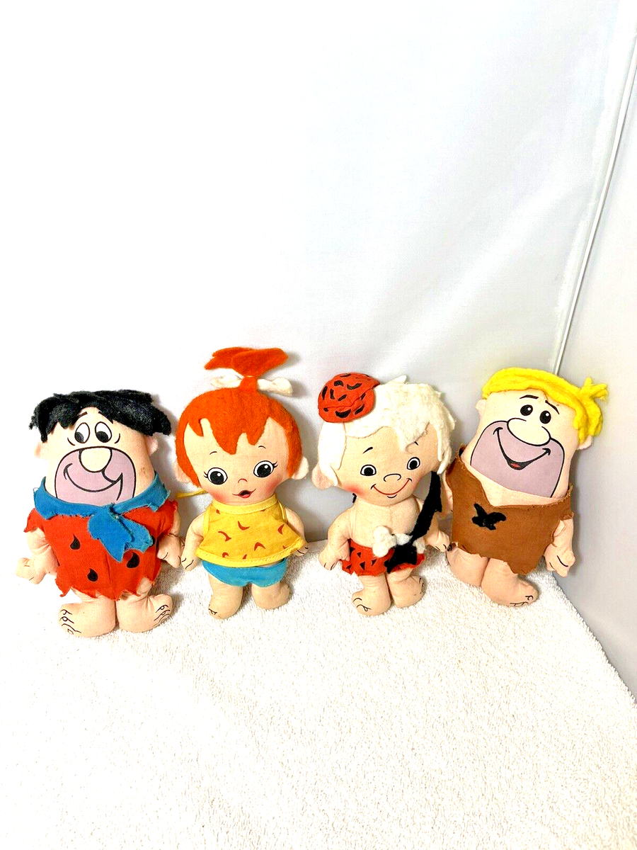 60s Vintage Knickerbocker Flintstone Doll 1961 BARNEY VINYL 18