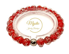 Mystic Firefly Lampwork Glass Glow in the Dark Bracelet Custom Made For You
