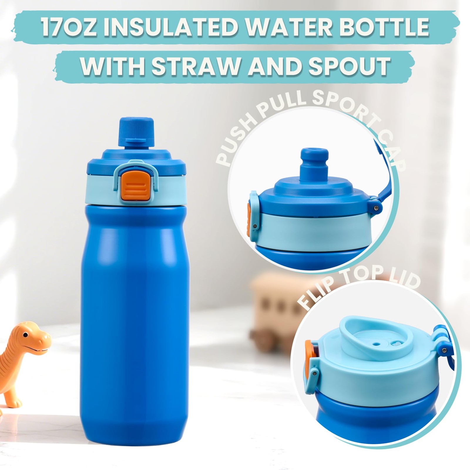 Kids Lunch Box with 8oz Thermo, Leakproof Bento Box with Insulated Bag, Kids ...