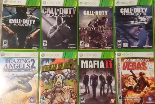 XBOX 360 CALL OF DUTY GAMES LOT - BLACK OPS I, II, Advanced, Ghosts +More FPS GD