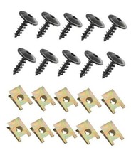Bumper Clips,Car Accessories U Clips,Automotive Clips U Nut Clips,10 Sets
