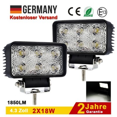 LED Arbeitsscheinwerfer 2X18V Rückfahrscheinwerfer Scheinwerfer 12V/24V DHL