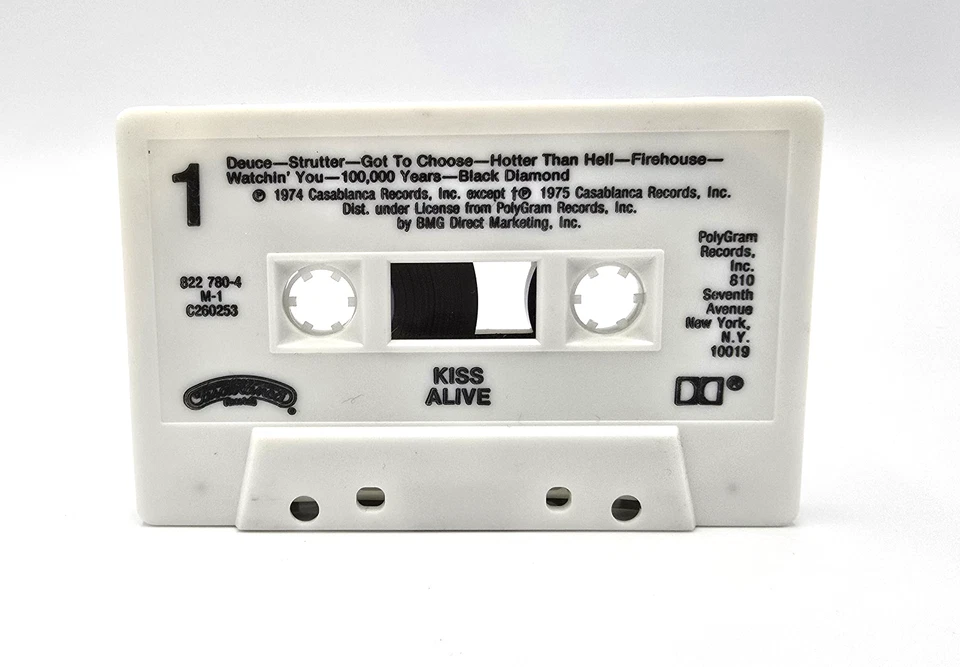 KISS – Alive! Cassette Tape (1975) Casablanca Records BMG Club Edition – Tested - Image 4 of 4