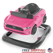 Lifelike Ford Mustang Baby Walker W/ Steering Wheel Sounds Adjustable Heights US