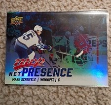 2025-26 Upper Deck MVP Net Presence #NP-8 Mark Scheifele Winnipeg Jets