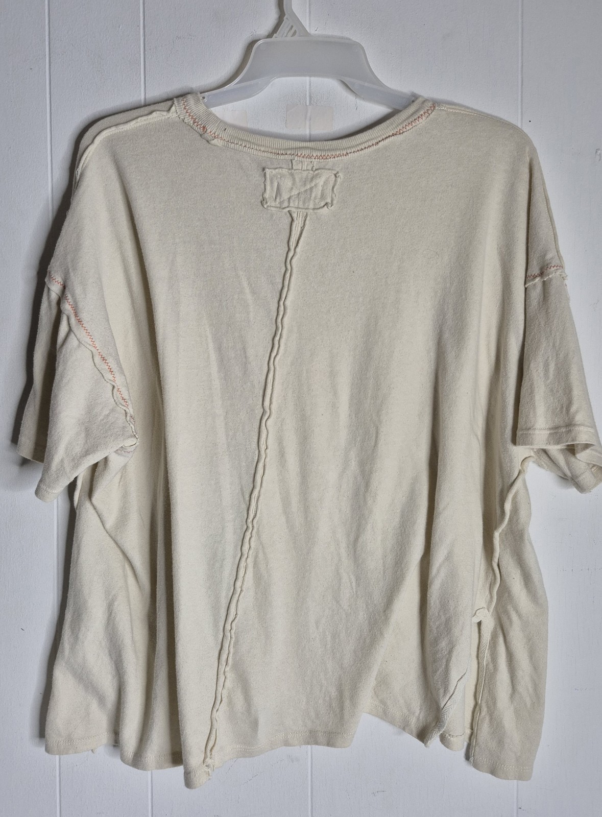 We The Free Love Rose Short Sleeve Oversized Short Sleeve Tunic Blouse...