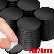 10 Stück 20x20x2 mm Magnetfolien rund selbstklebend Kühlschrank Büro