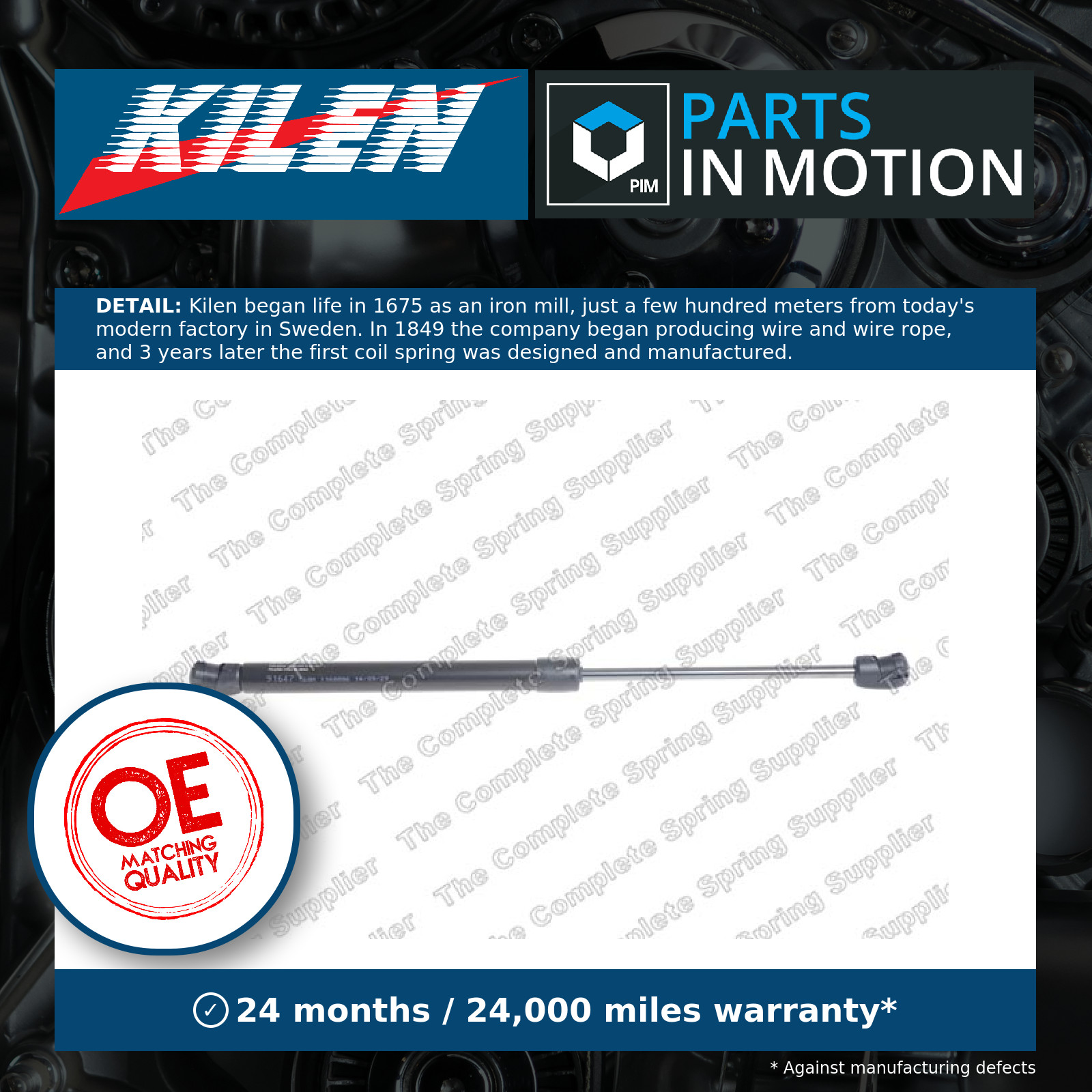 Boot Gas Strut 439004 Kilen Spring Lift Tailgate Rear 51247167442 51242755714