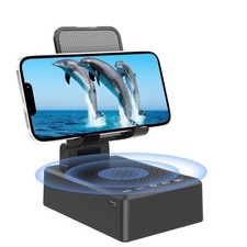 Gifts for Mom Dad  Friends, Cell Phone Stand with Wireless Bluetooth Black
