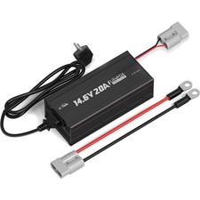 14.6V 20A Lithium Batterieladegerät, LiFePO4 Ladegerät 12V AC-DC, Smart Charg...
