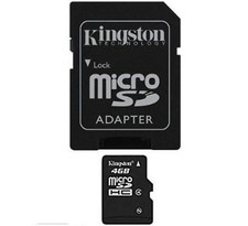 Kingston Micro SD 4GB Memory Card with SD Adapter