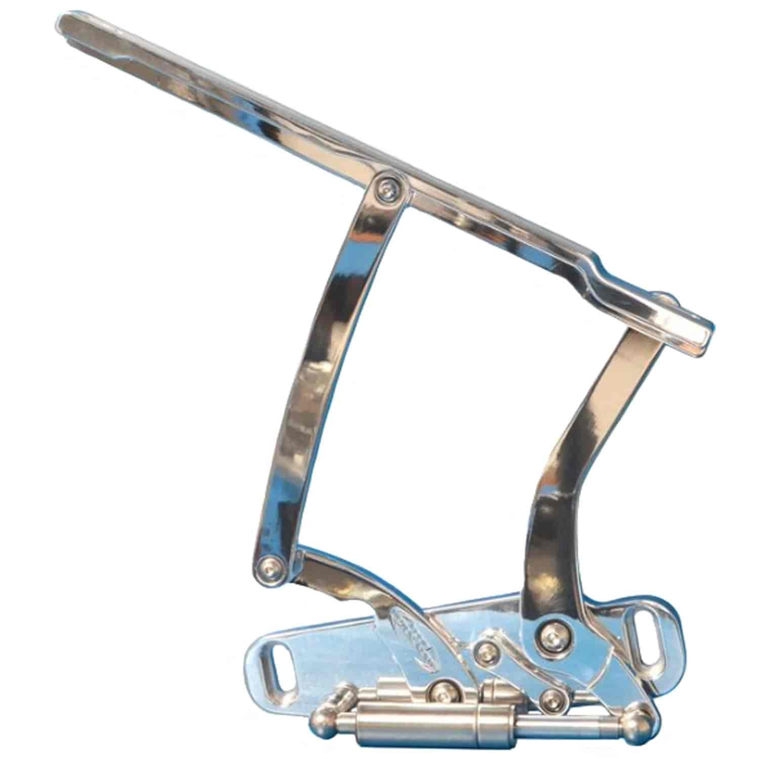 Eddie Motorsports MS149-44CL Billet Hood Hinges 1969-1970 Chevy Impala Clear Coa