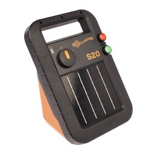 Gallagher S20 6V Solar-Powered Fence Energizer 40 Acres Portable Black/Orange
