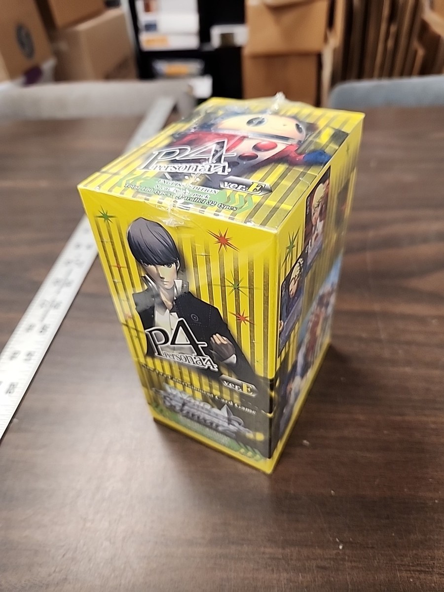 Persona 4 Ver. E Weiss Schwarz New Booster Box 20 Sealed Packs Atlus Bushiroad Persona 4 Ver. E Weiss Schwarz New Booster Box 20 Sealed Packs Atlus Bushiroad