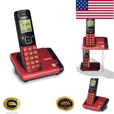 CS6719-16 Cordless Phone with Caller ID, Red - Stylish Digital Communication