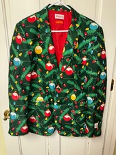 Opposuits Christmas-Theme Blazer Mens Medium - US: 38-40
